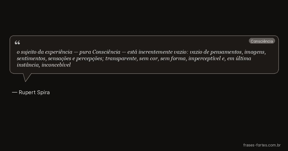 Frase de Rupert Spira