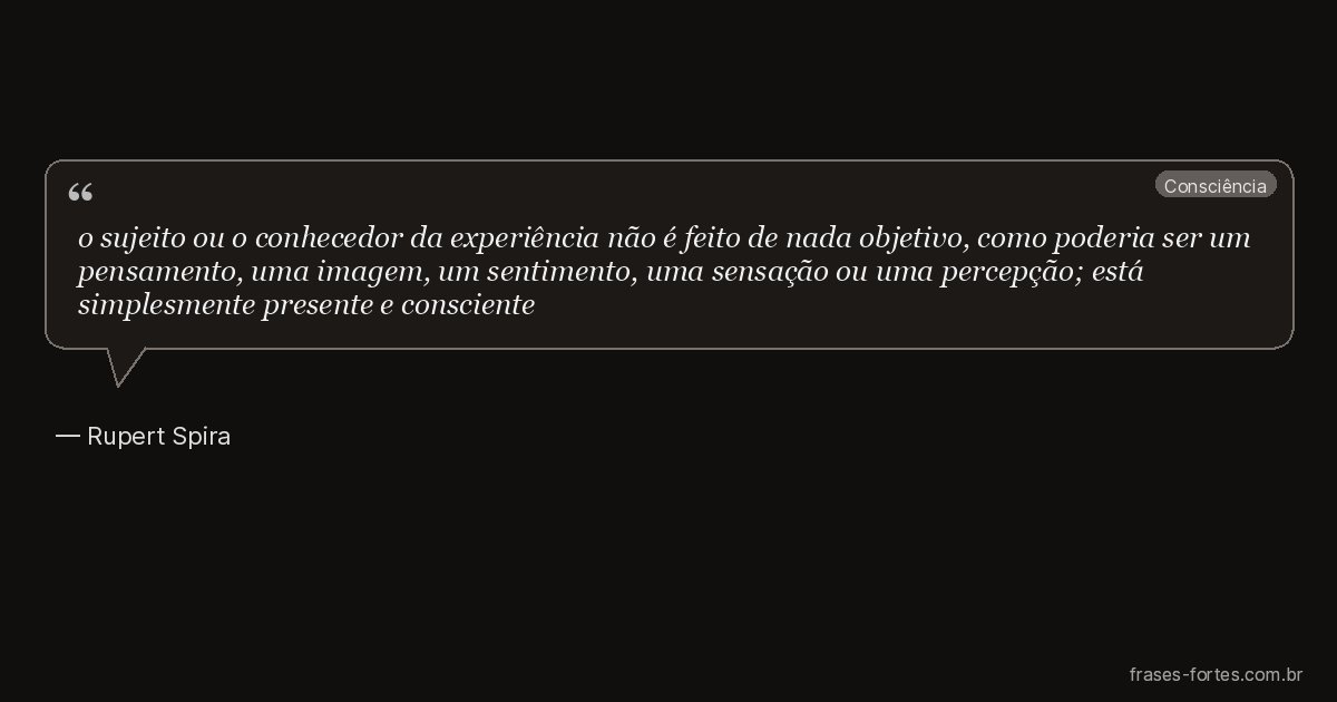 Frase de Rupert Spira