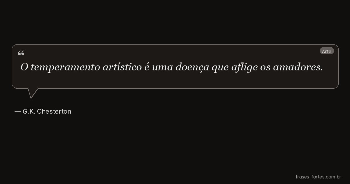 Frase de G.K. Chesterton