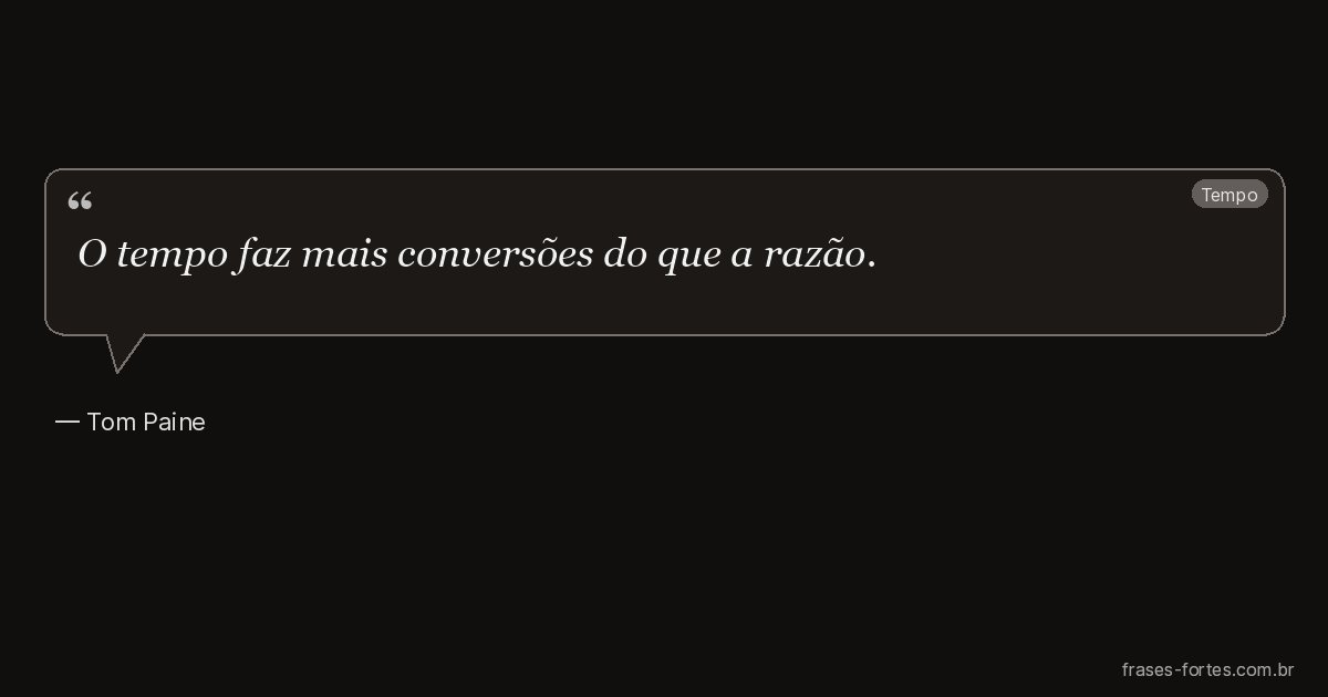Frase de Tom Paine