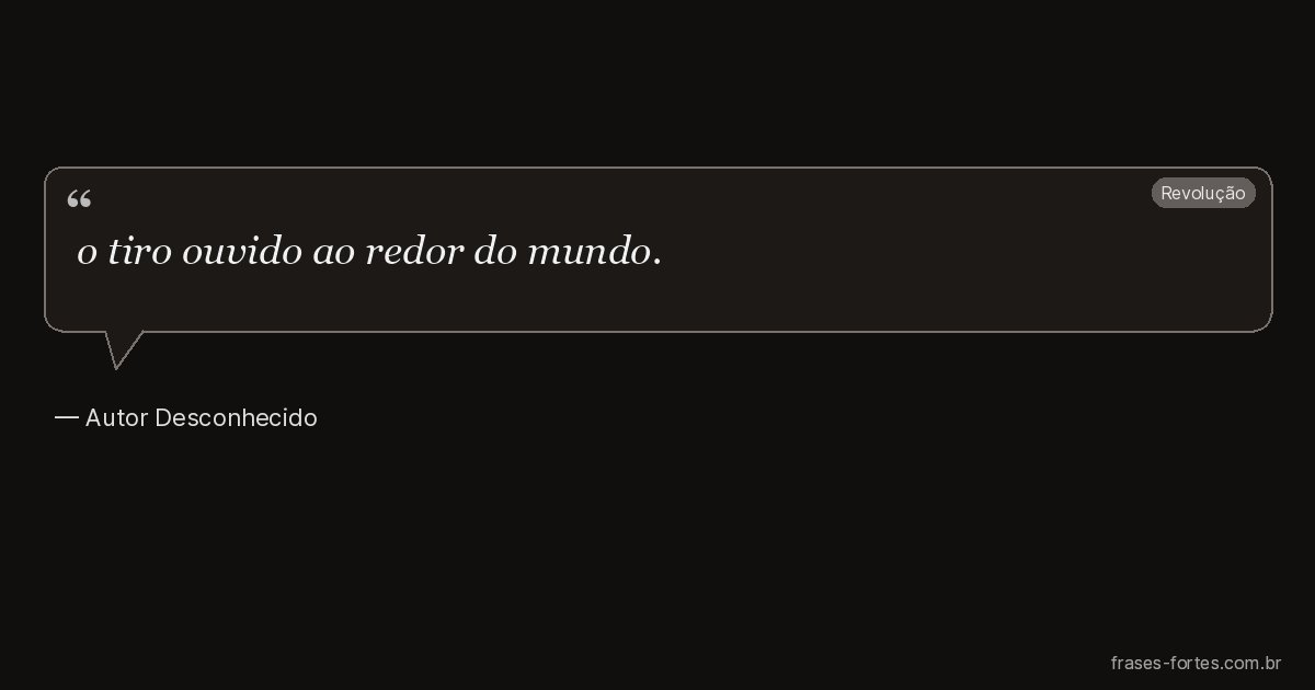 Frase de Autor Desconhecido