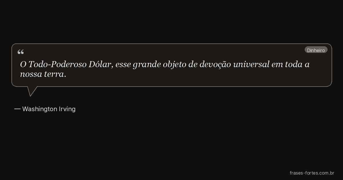 Frase de Washington Irving