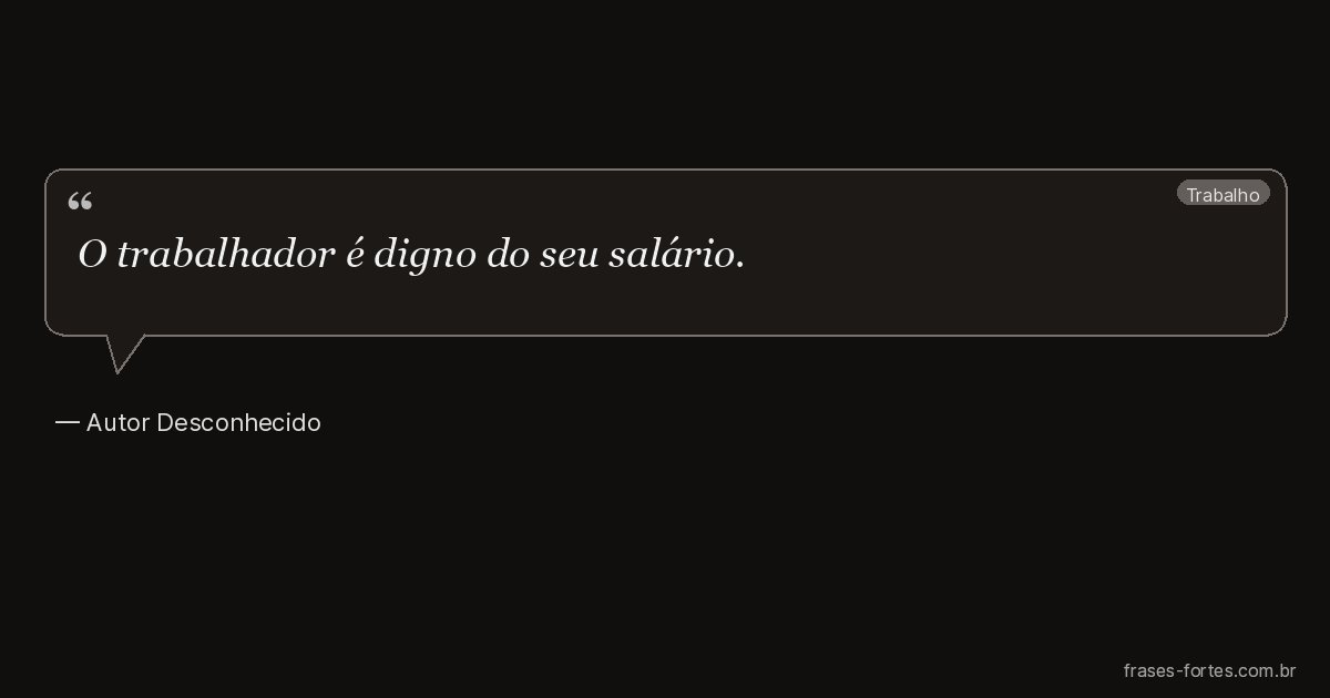 Frase de Autor Desconhecido
