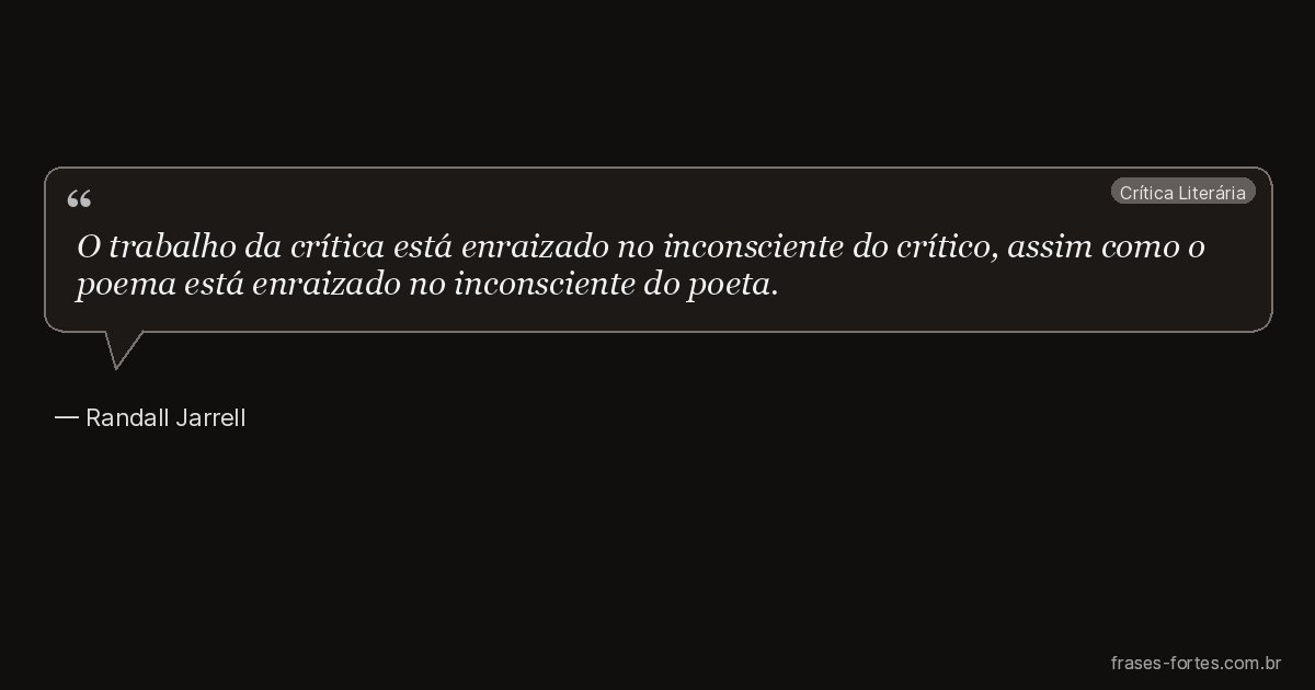 Frase de Randall Jarrell