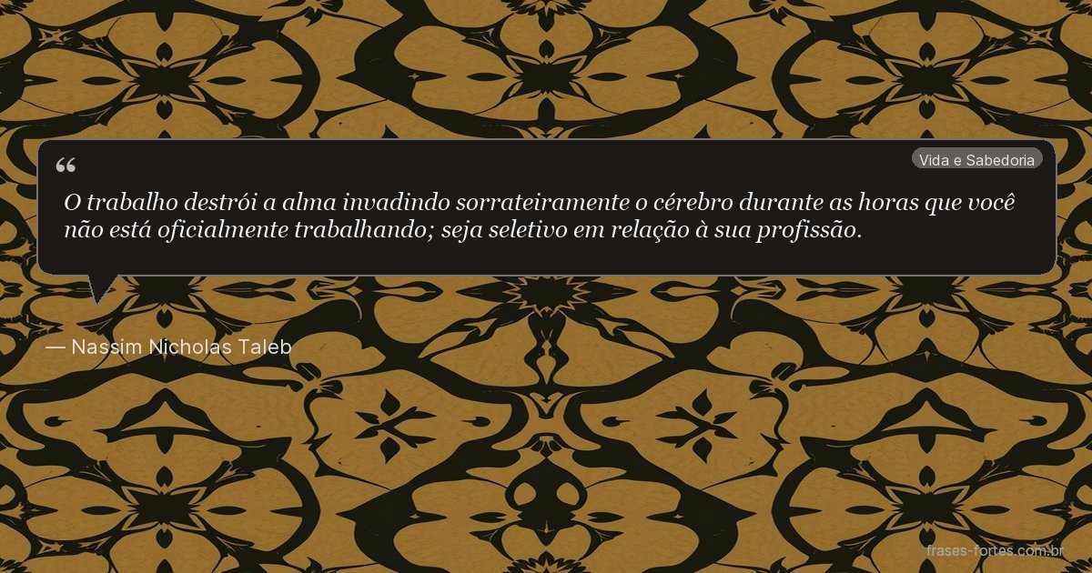 Frase de Nassim Nicholas Taleb