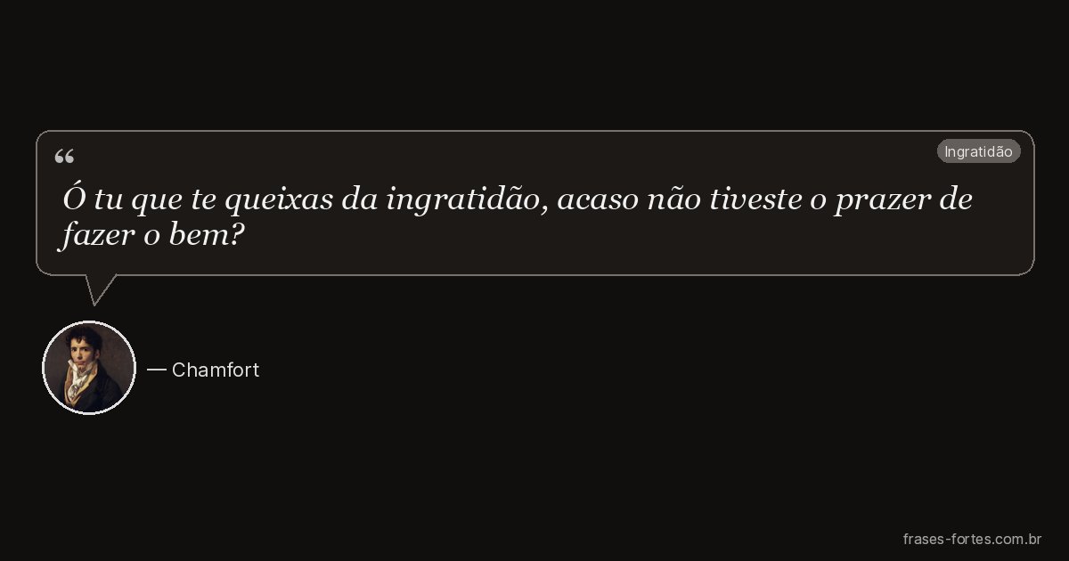 Frase de Chamfort