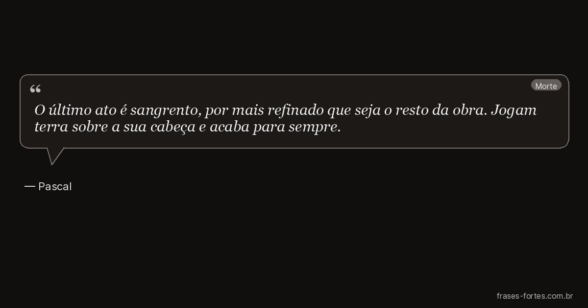 Frase de Pascal