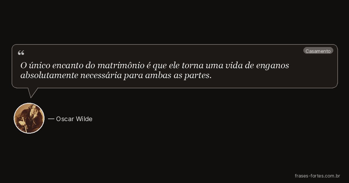 Frase de Oscar Wilde