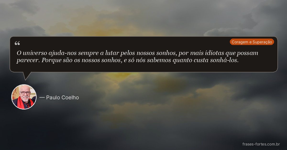 Frase de Paulo Coelho