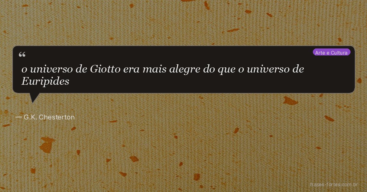 Frase de G.K. Chesterton