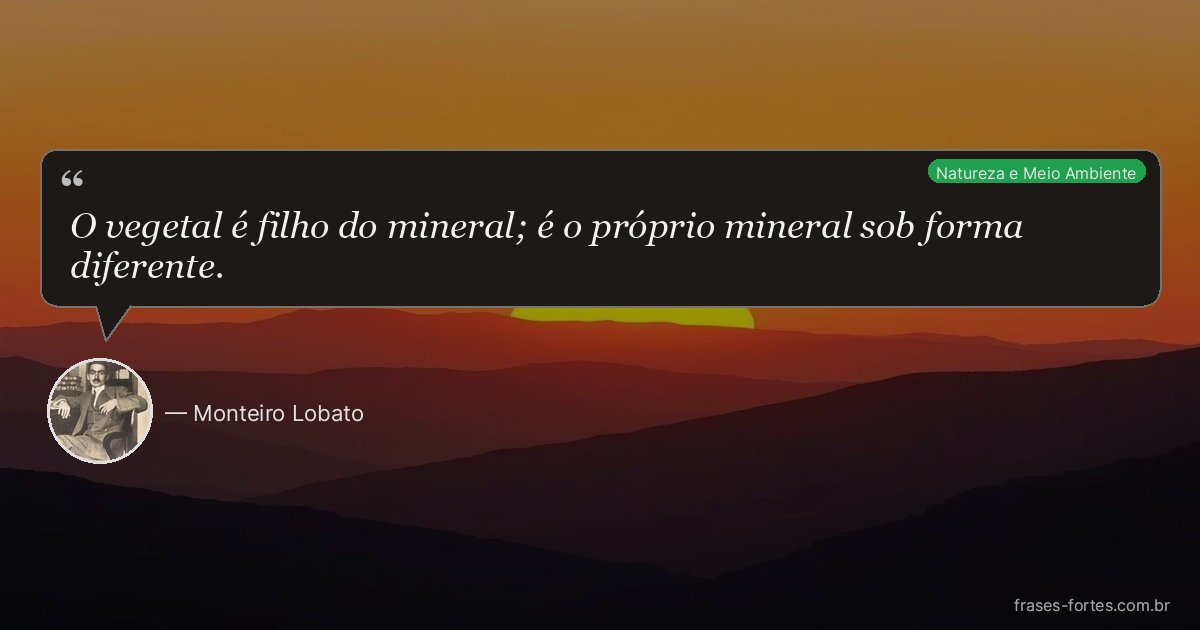 Frase de Monteiro Lobato