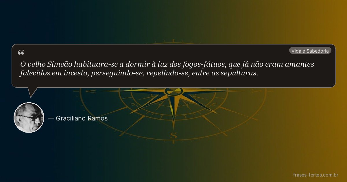 Frase de Graciliano Ramos