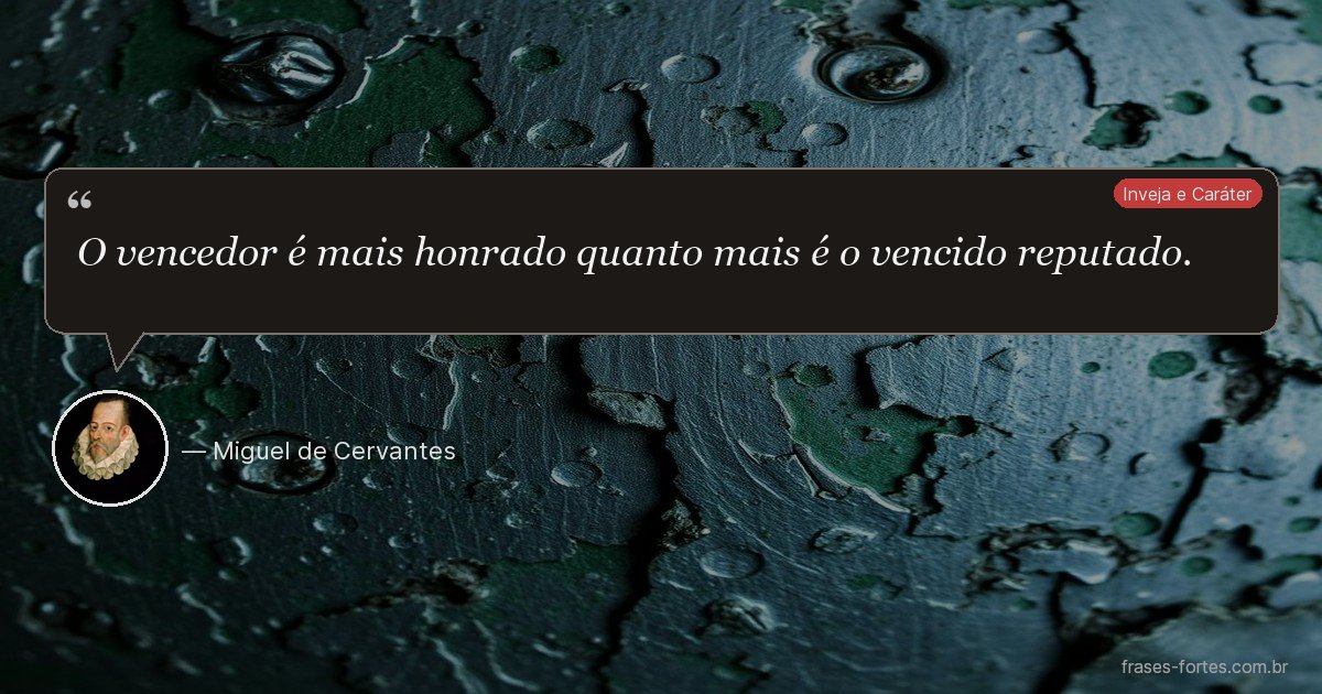 Frase de Miguel de Cervantes