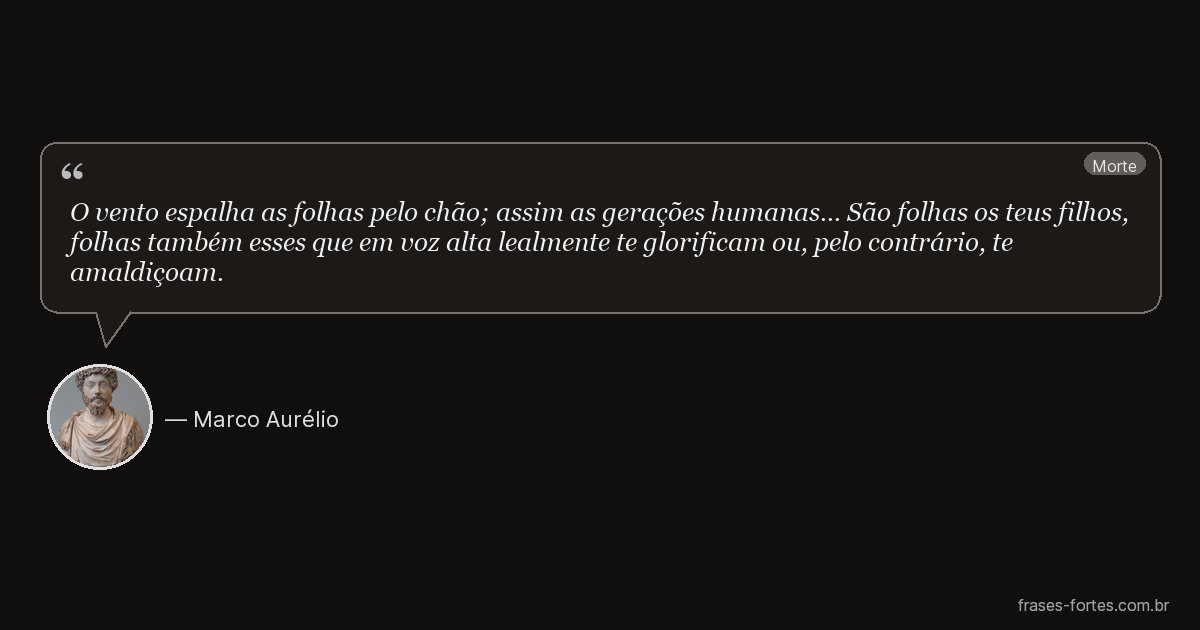 Frase de Marco Aurélio