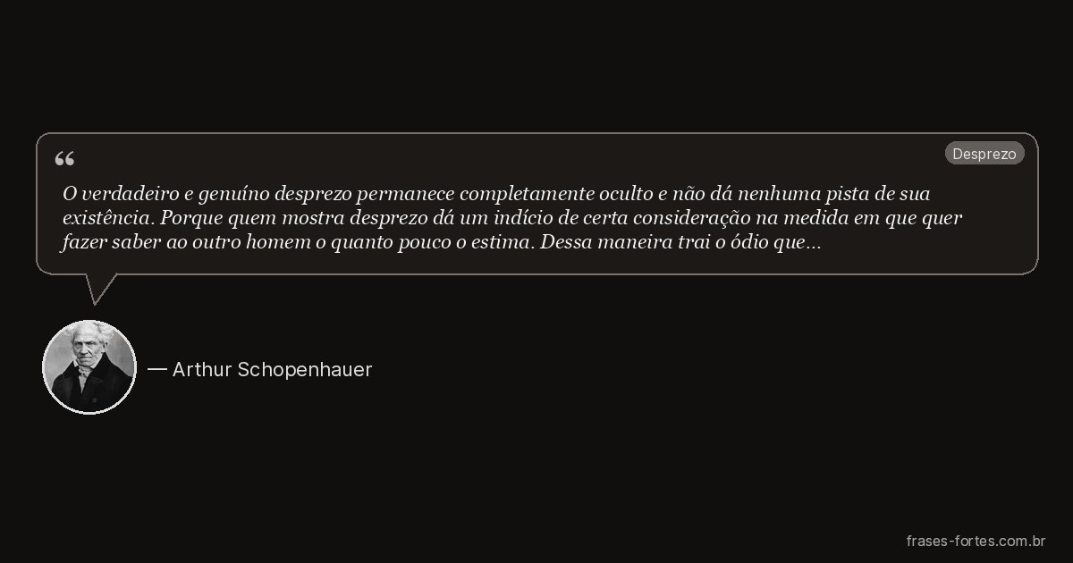 Frase de Arthur Schopenhauer