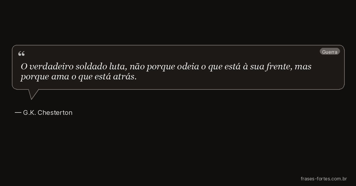 Frase de G.K. Chesterton