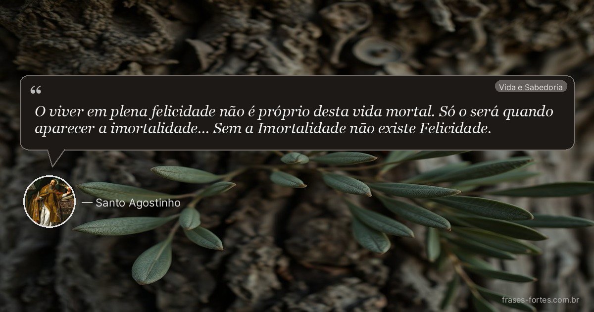 Frase de Santo Agostinho