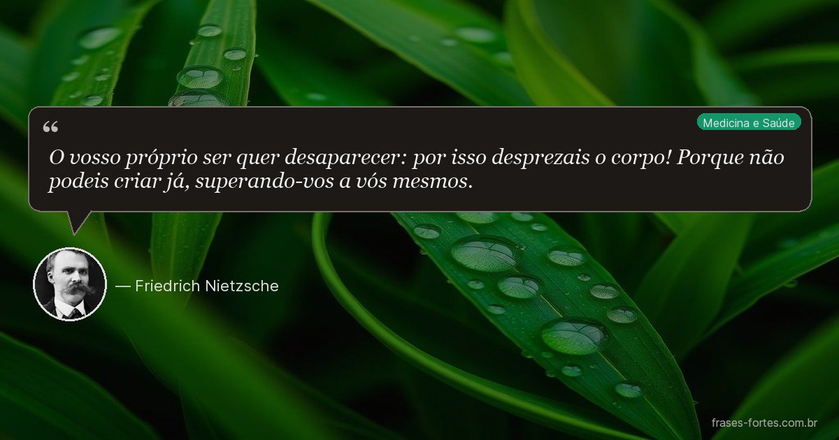 Frase de Friedrich Nietzsche