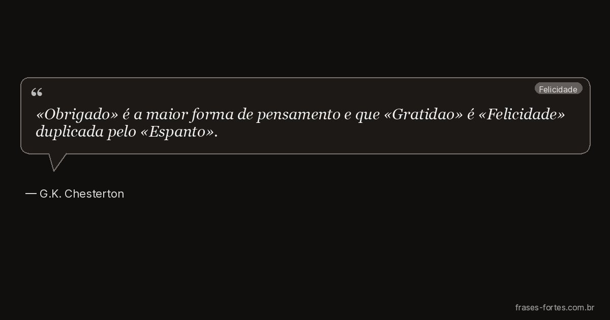 Frase de G.K. Chesterton