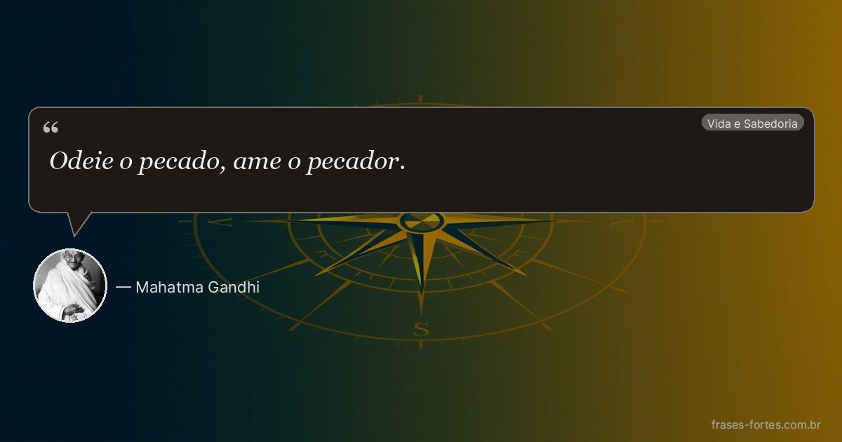 Frase de Mahatma Gandhi