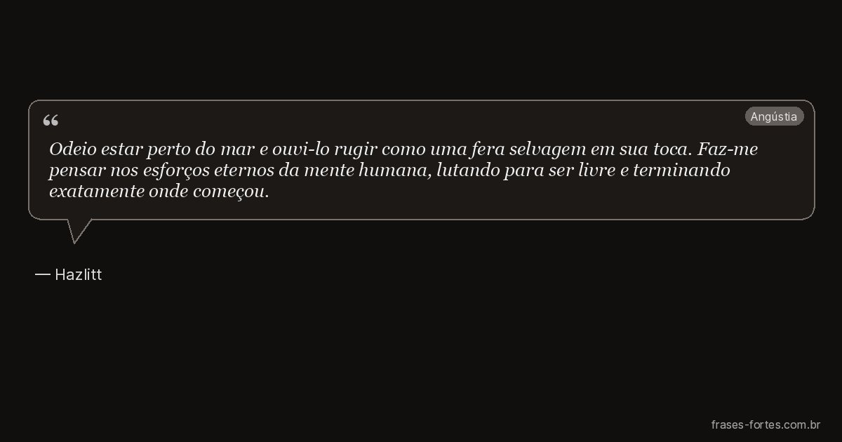 Frase de Hazlitt