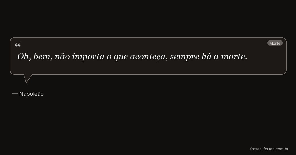 Frase de Napoleão