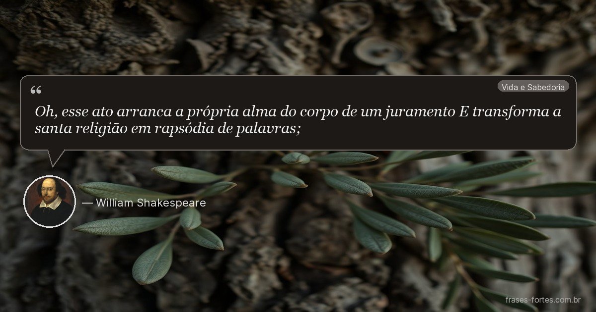 Frase de William Shakespeare