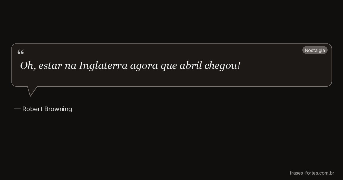 Frase de Robert Browning