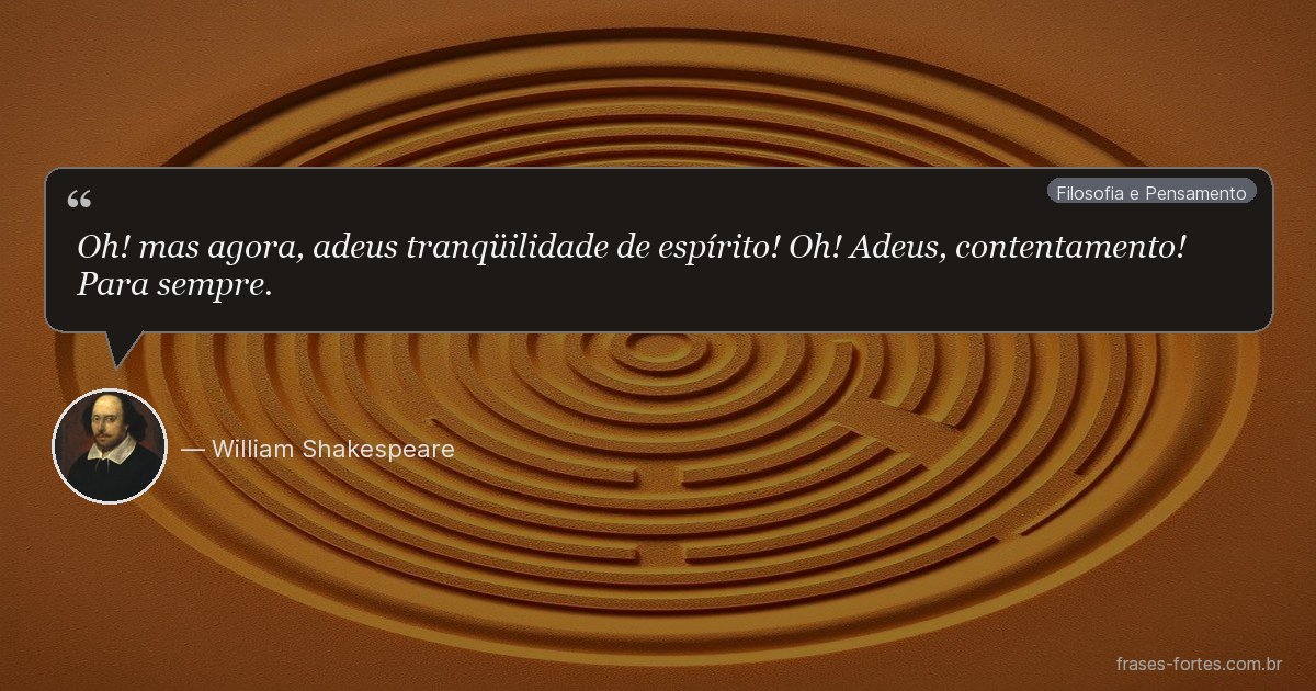 Frase de William Shakespeare