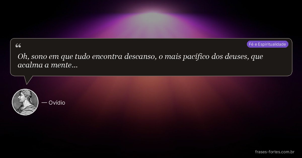 Frase de Ovídio