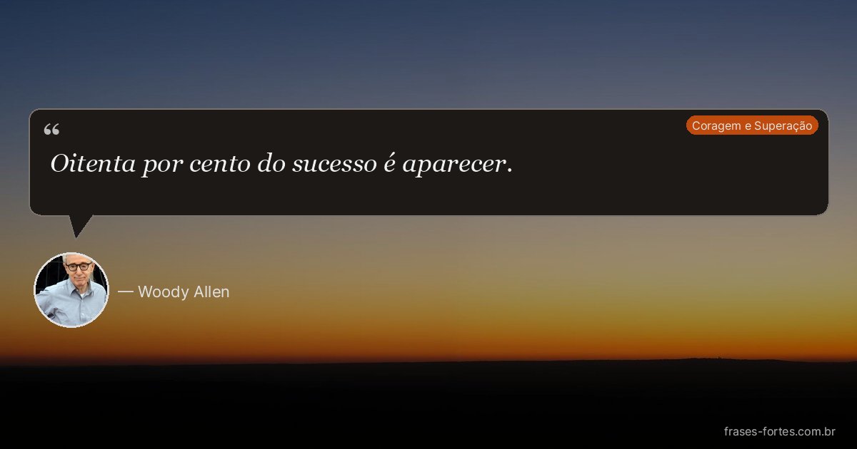 Frase de Woody Allen