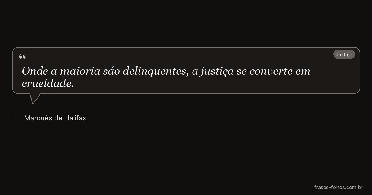 Frase de Marquês de Halifax