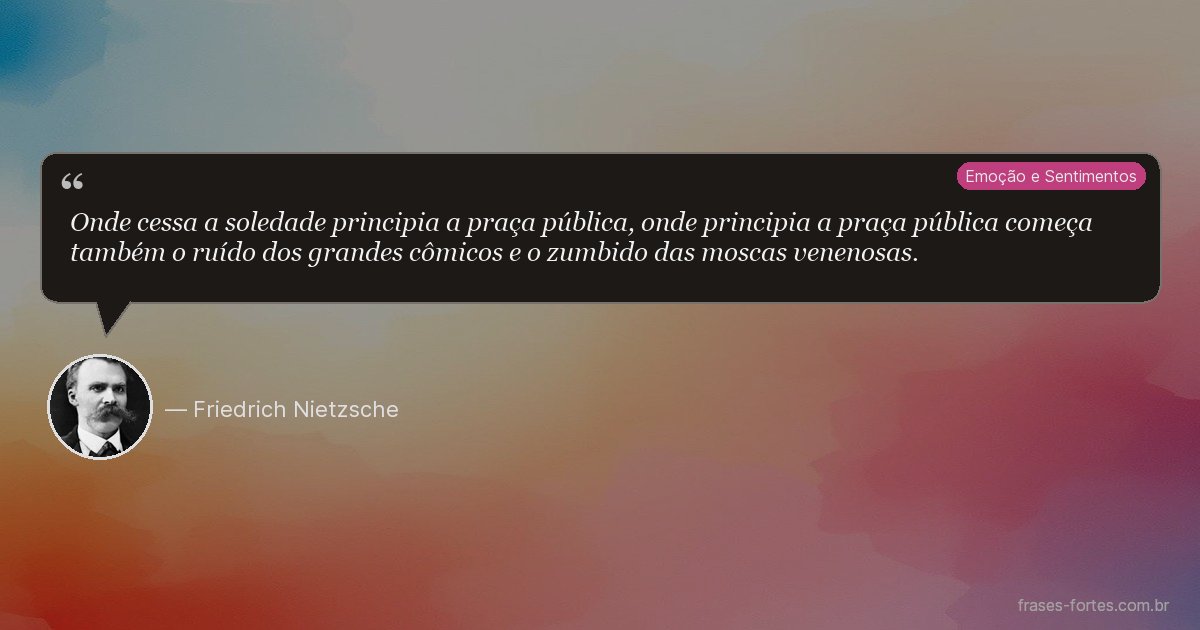 Frase de Friedrich Nietzsche