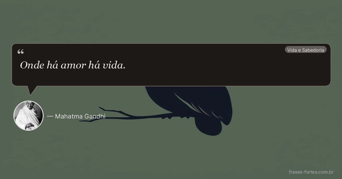 Frase de Mahatma Gandhi
