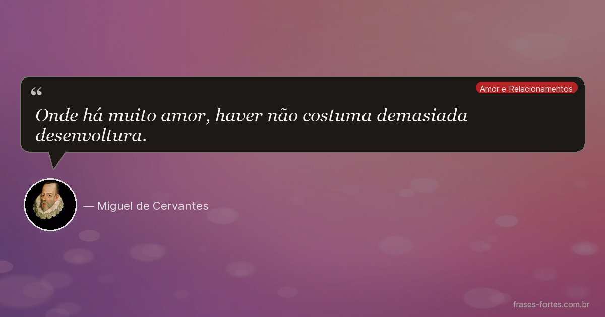 Frase de Miguel de Cervantes