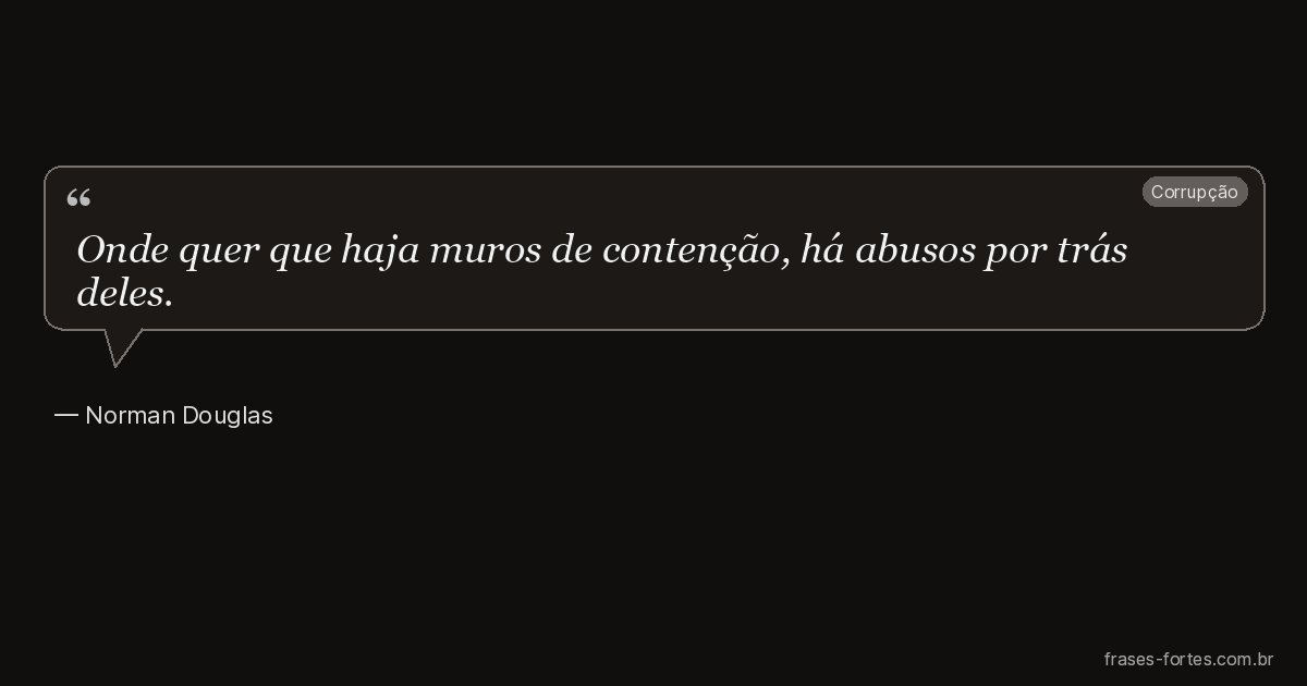 Frase de Norman Douglas
