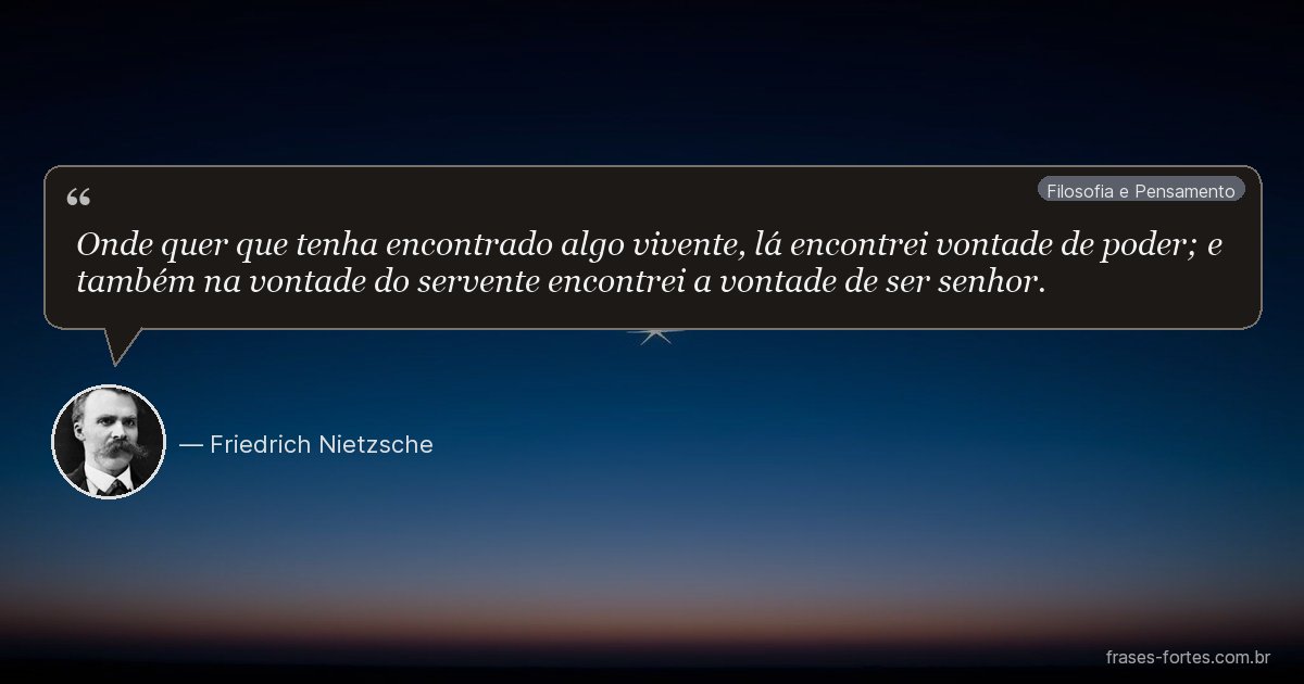 Frase de Friedrich Nietzsche