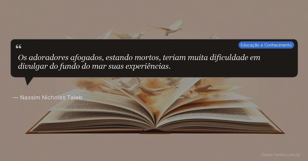 Frase de Nassim Nicholas Taleb