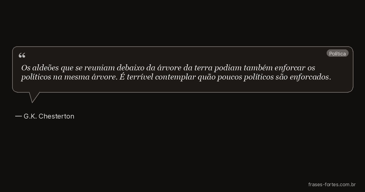 Frase de G.K. Chesterton