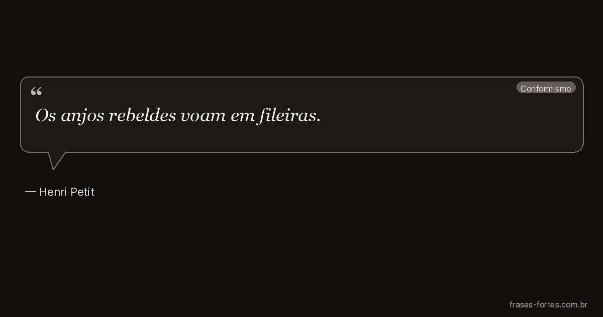 Frase de Henri Petit