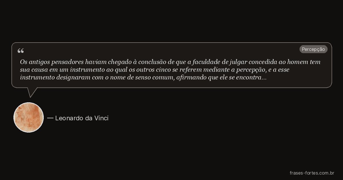 Frase de Leonardo da Vinci