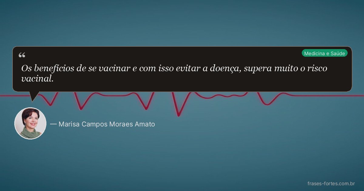 Frase de Marisa Campos Moraes Amato