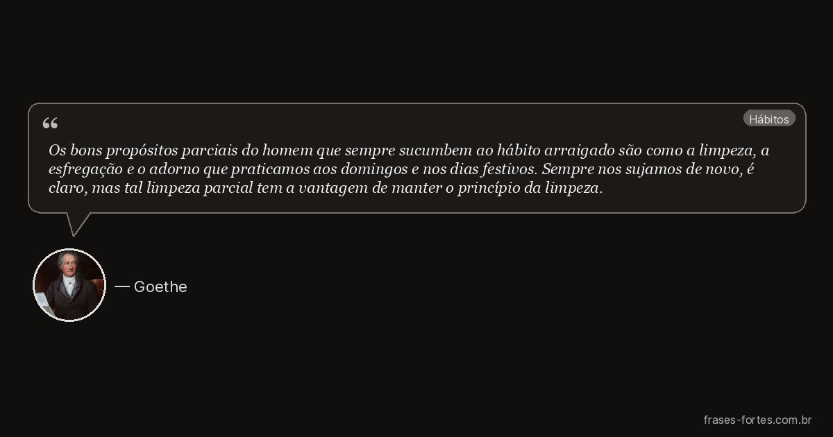 Frase de Goethe