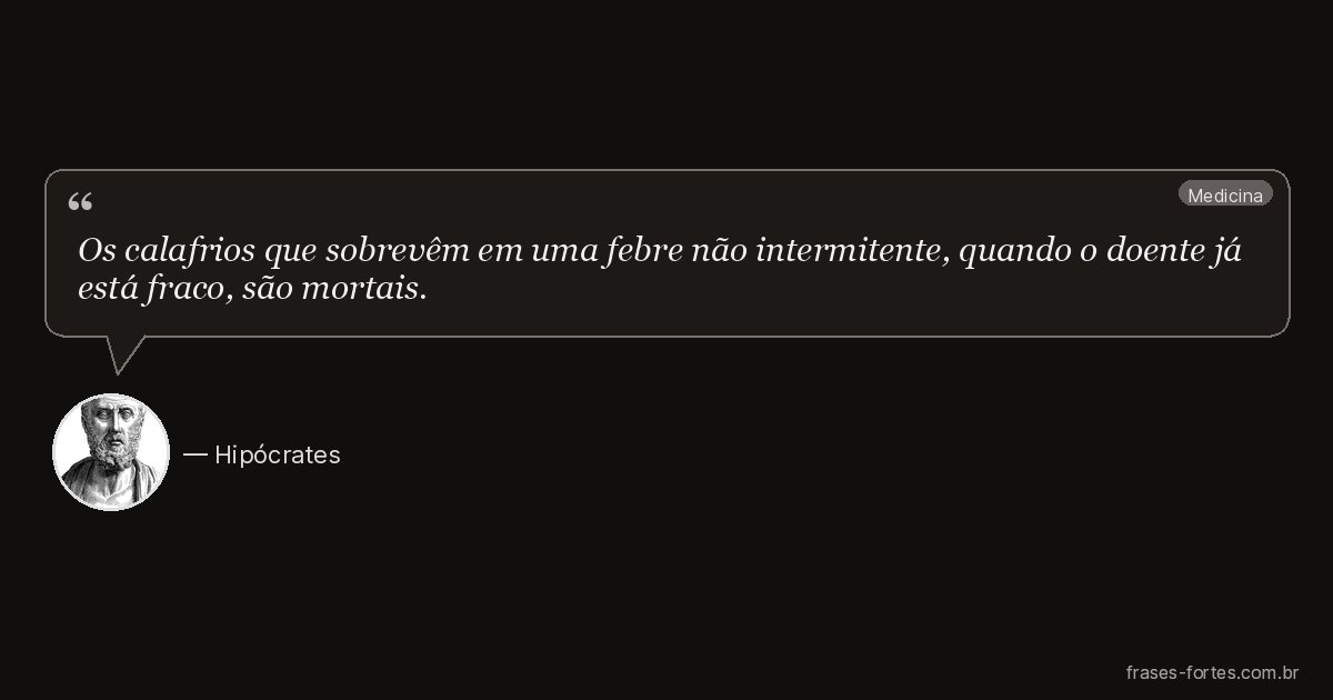 Frase de Hipócrates