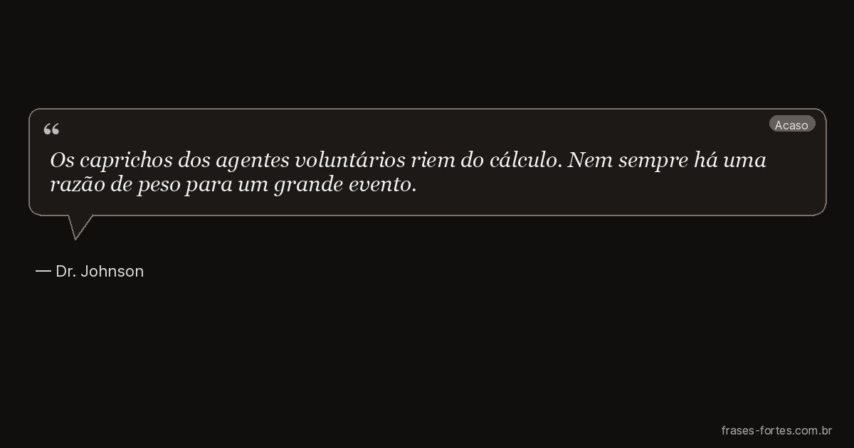 Frase de Dr. Johnson
