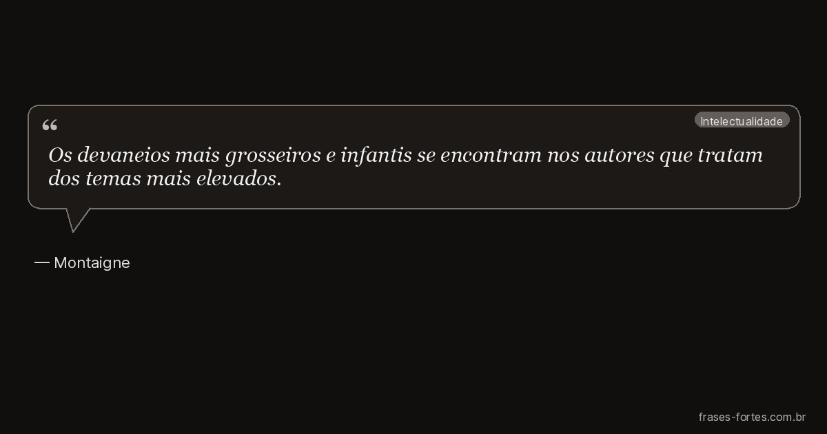 Frase de Montaigne
