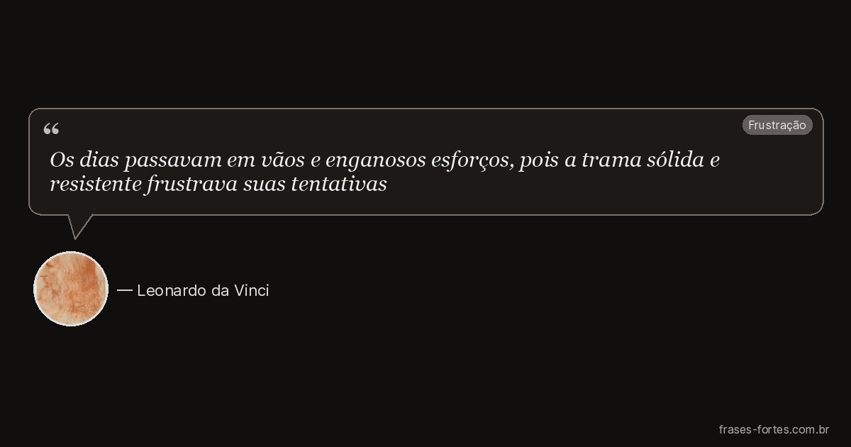 Frase de Leonardo da Vinci