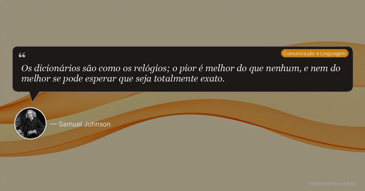 Frase de Samuel Johnson