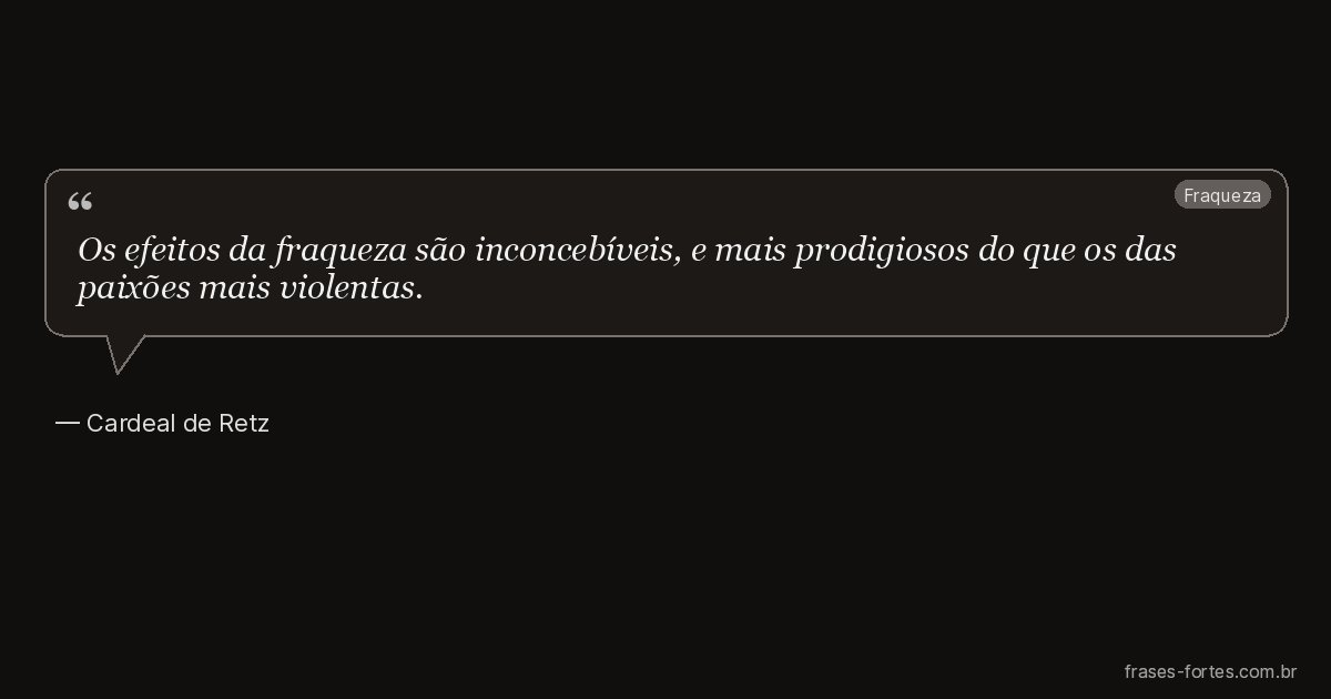 Frase de Cardeal de Retz