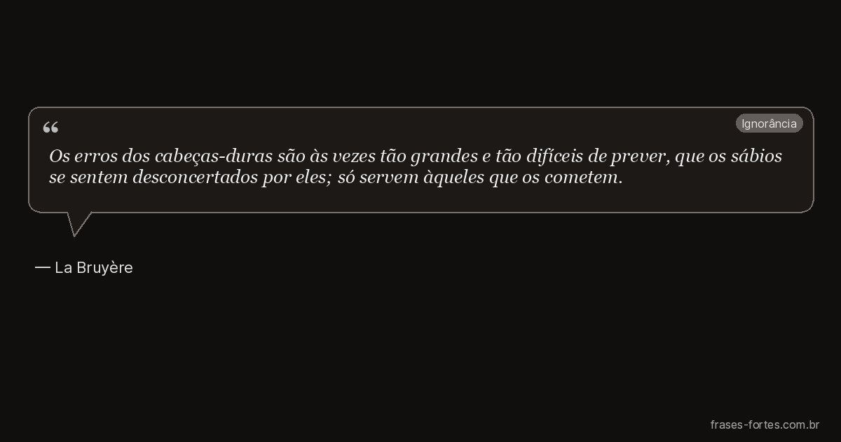 Frase de La Bruyère